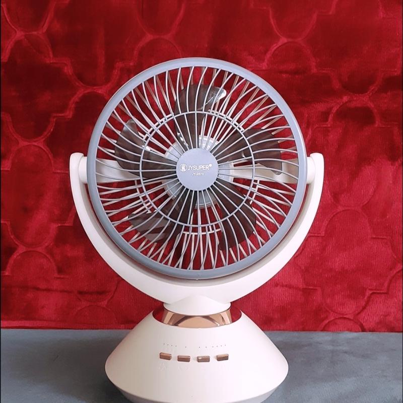 JYSUPER JY-2570 Rechargeable Fan – Long Backup Powerful Cooling 🌬️